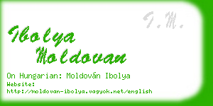 ibolya moldovan business card